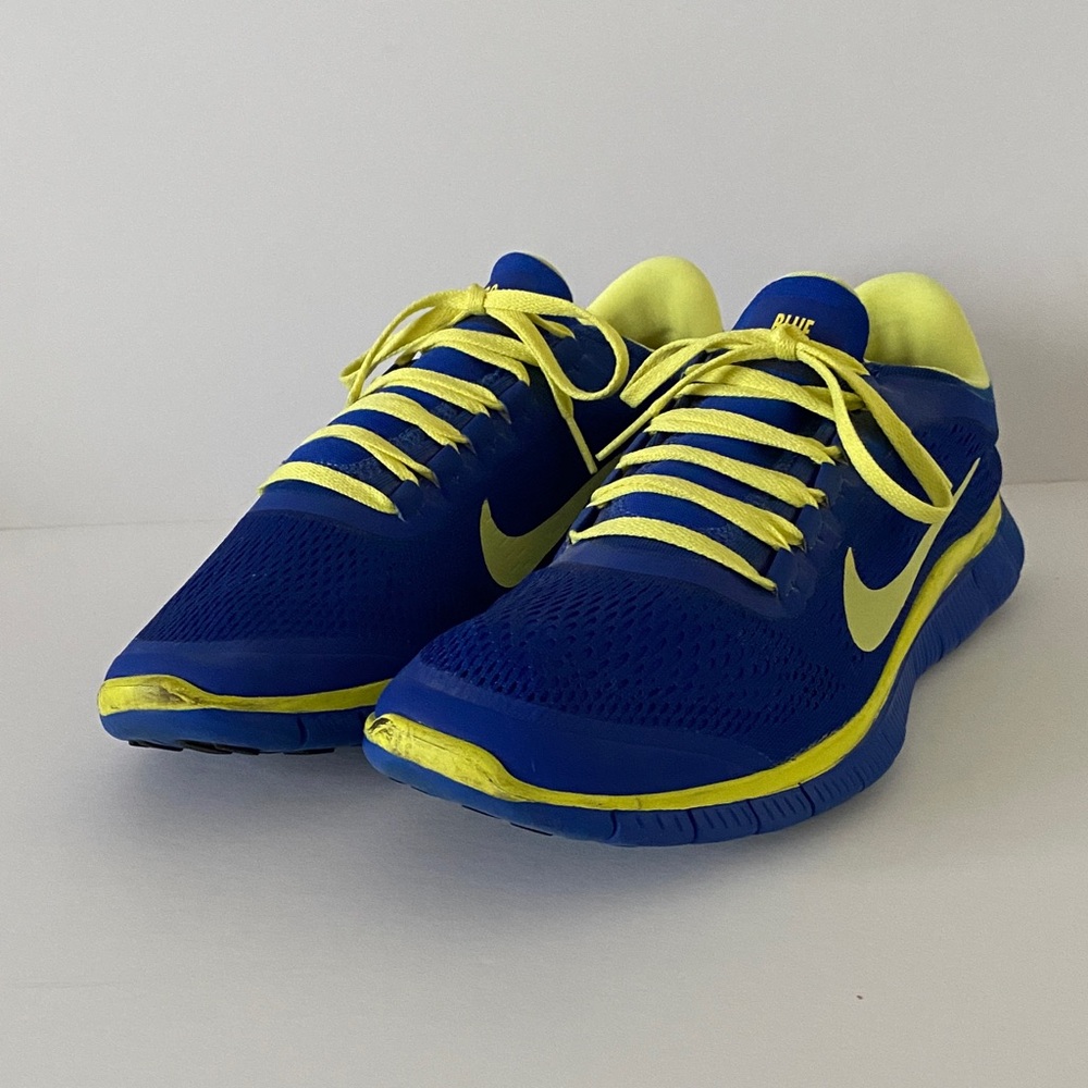 Nike ID “GO BLUE” Men’s Royal Blue with Yellow Accents Running Shoes
